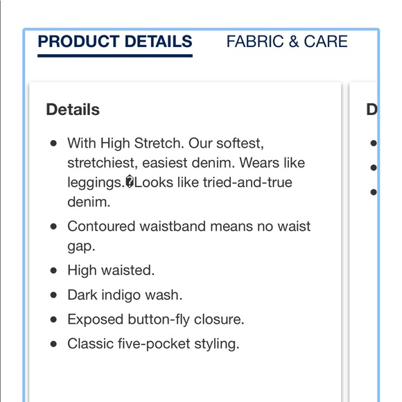 NWT Gap Button Fly Denim High Rise Jeggings Size 24 - Picture 14 of 15